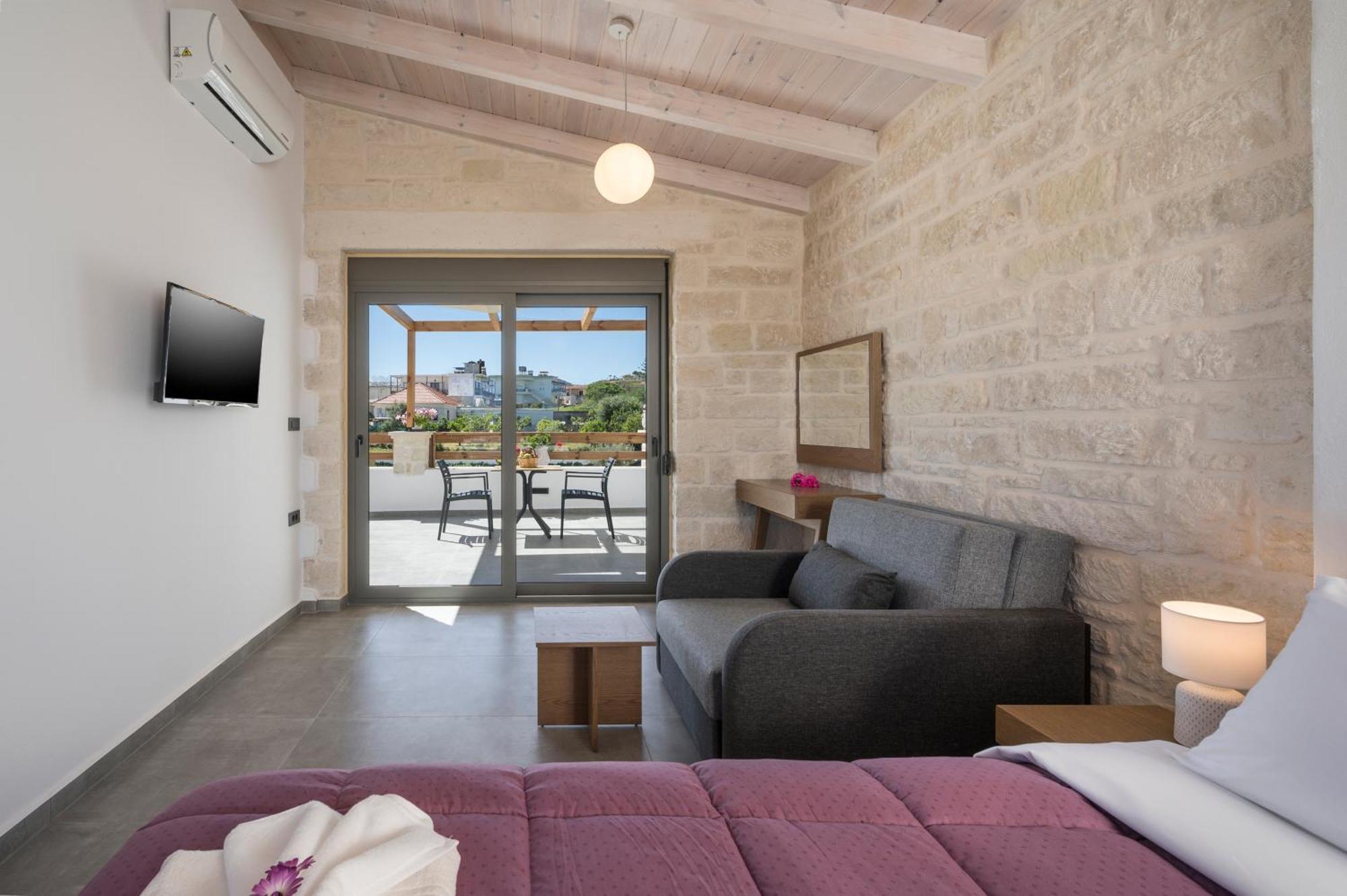 Sun Flower Villas With Sea View Agia Marina Exterior foto