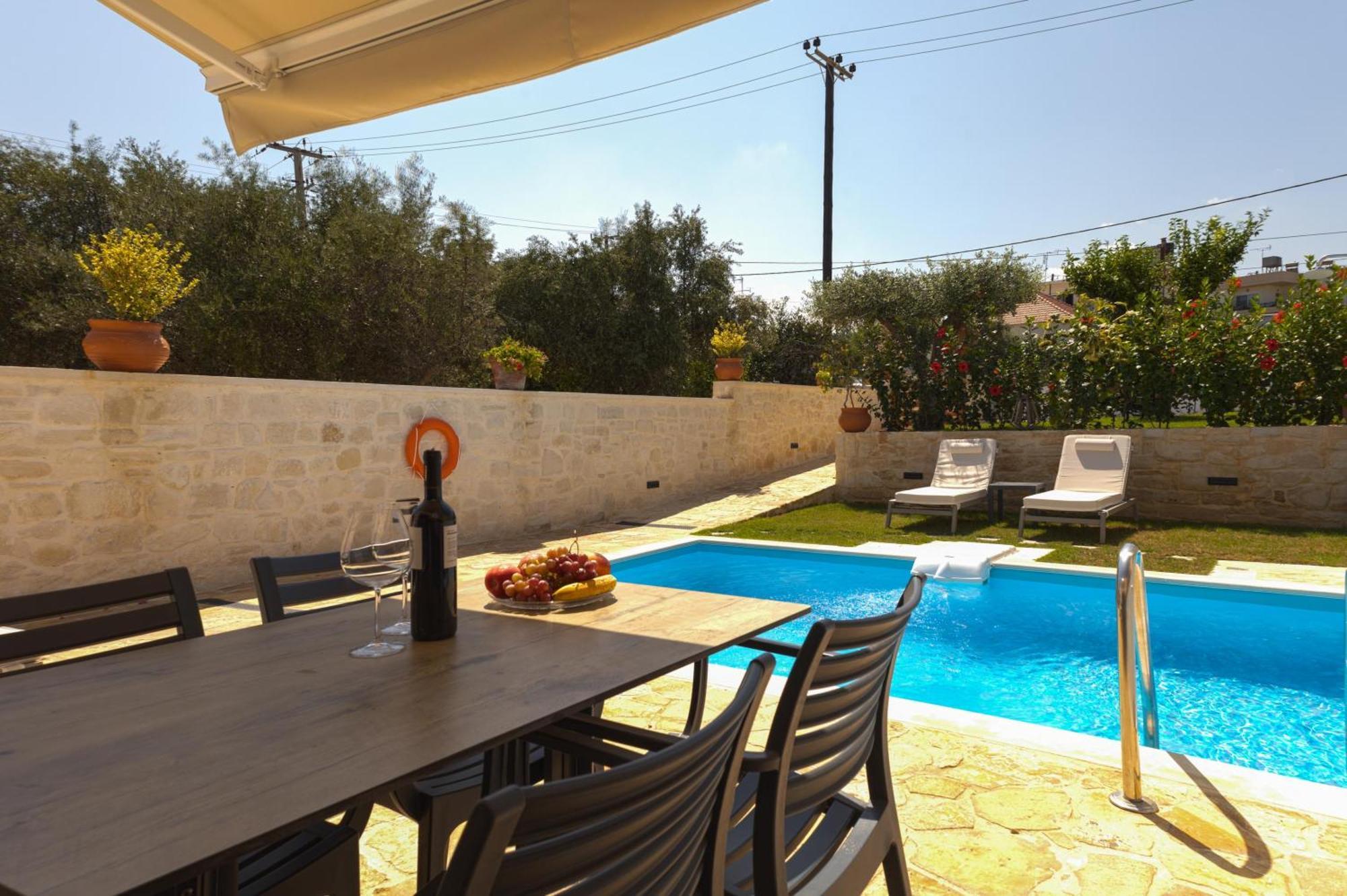 Sun Flower Villas With Sea View Agia Marina Exterior foto