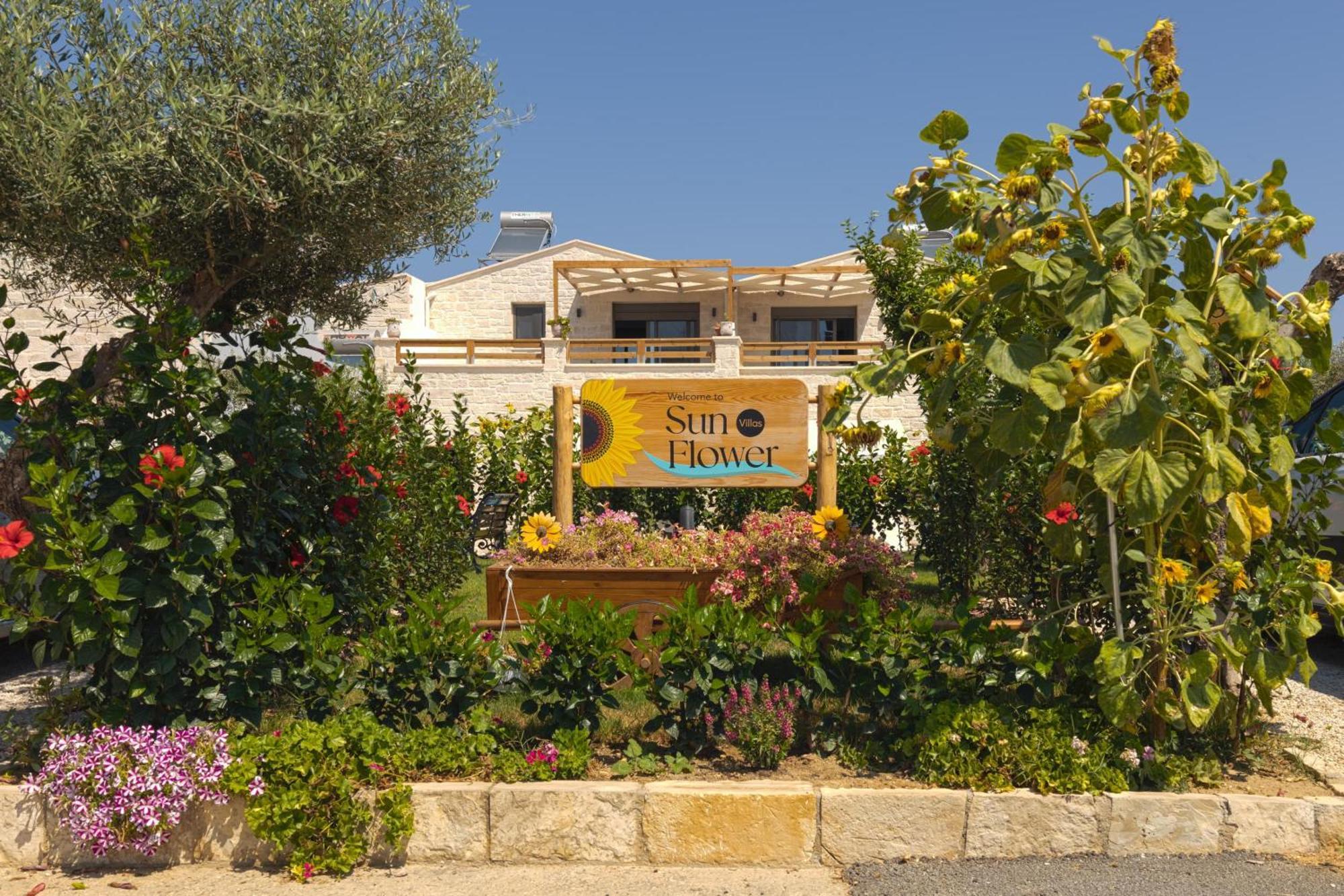 Sun Flower Villas With Sea View Agia Marina Exterior foto