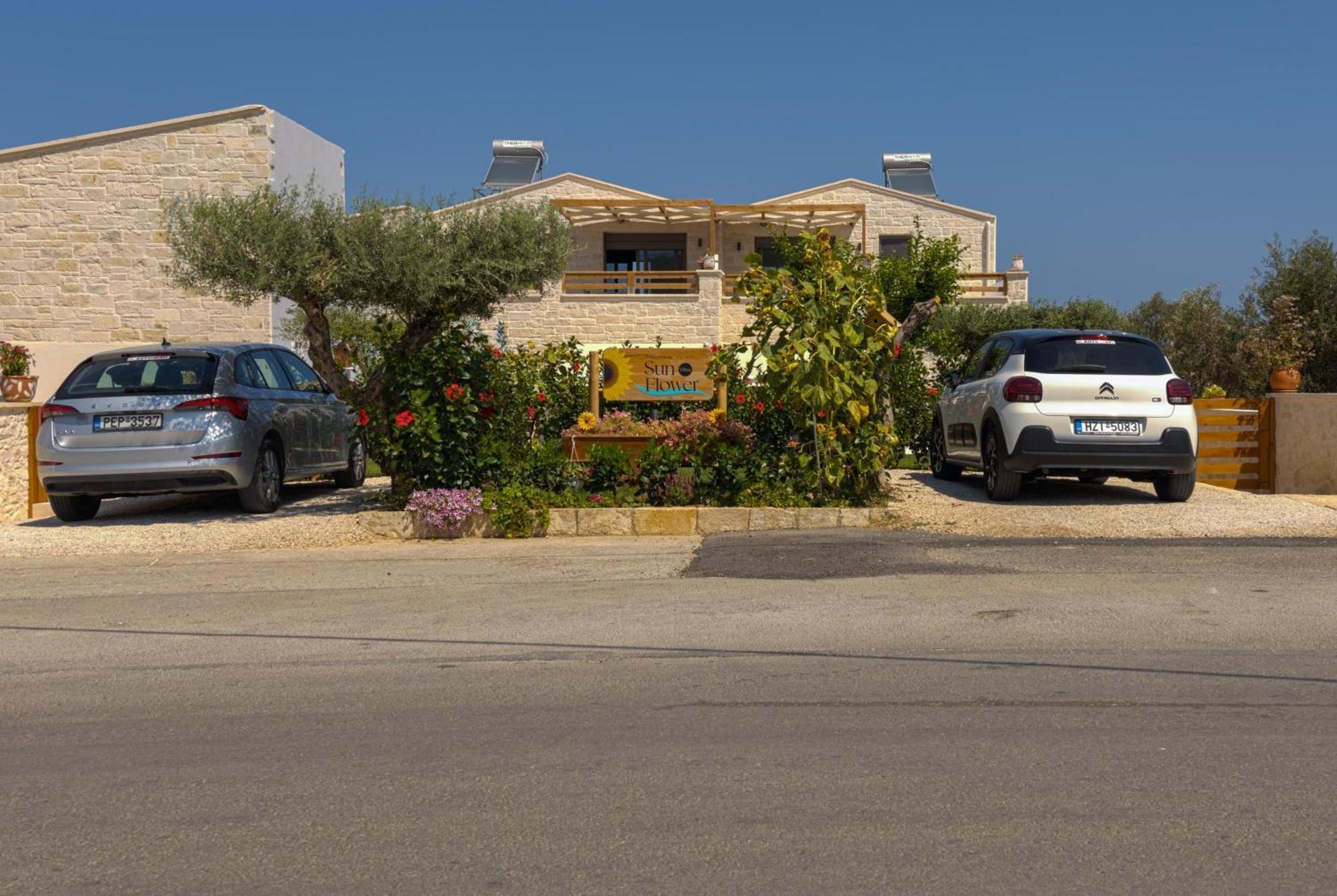 Sun Flower Villas With Sea View Agia Marina Exterior foto